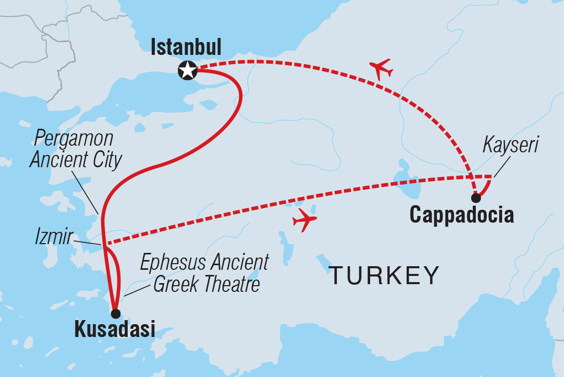 Map of Premium Turkey including Turkey
