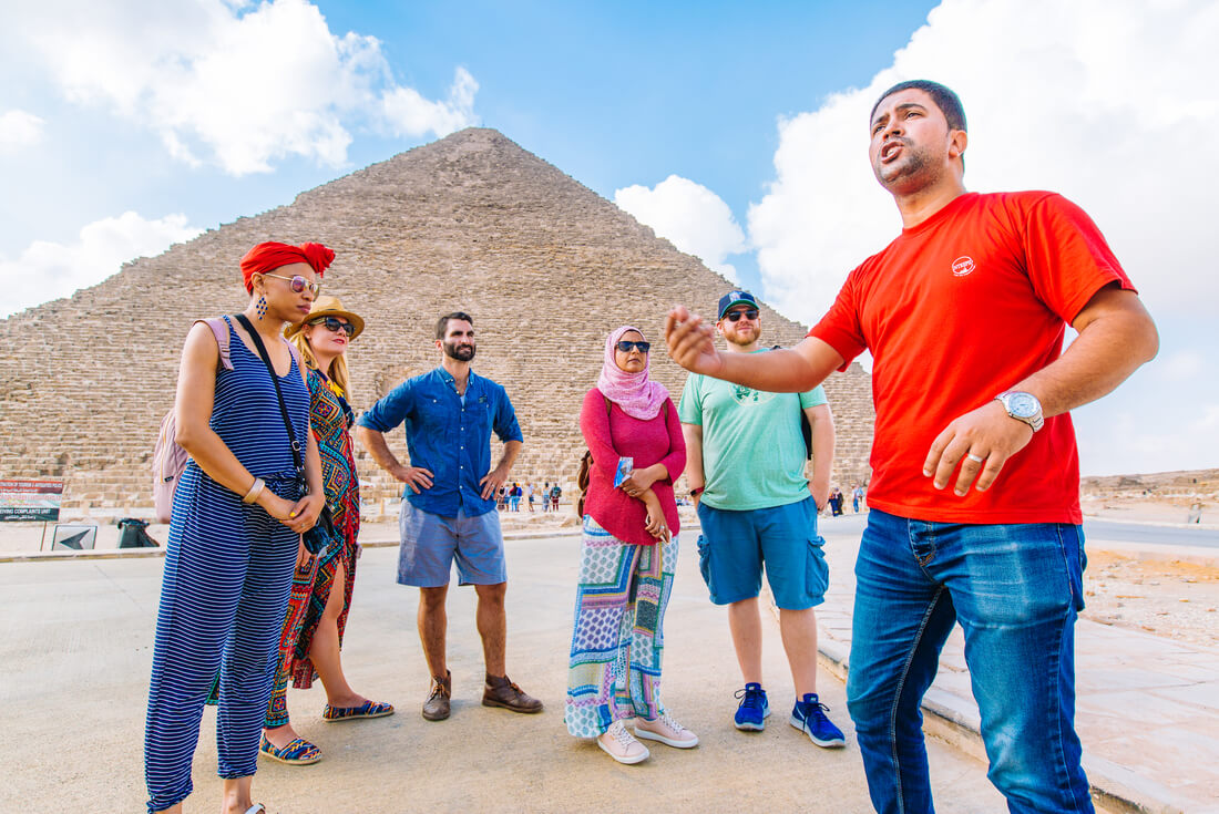 The pyramids of Egypt in Cairo