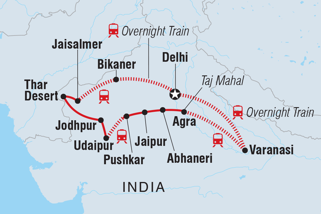 Map of North India Revealed including India