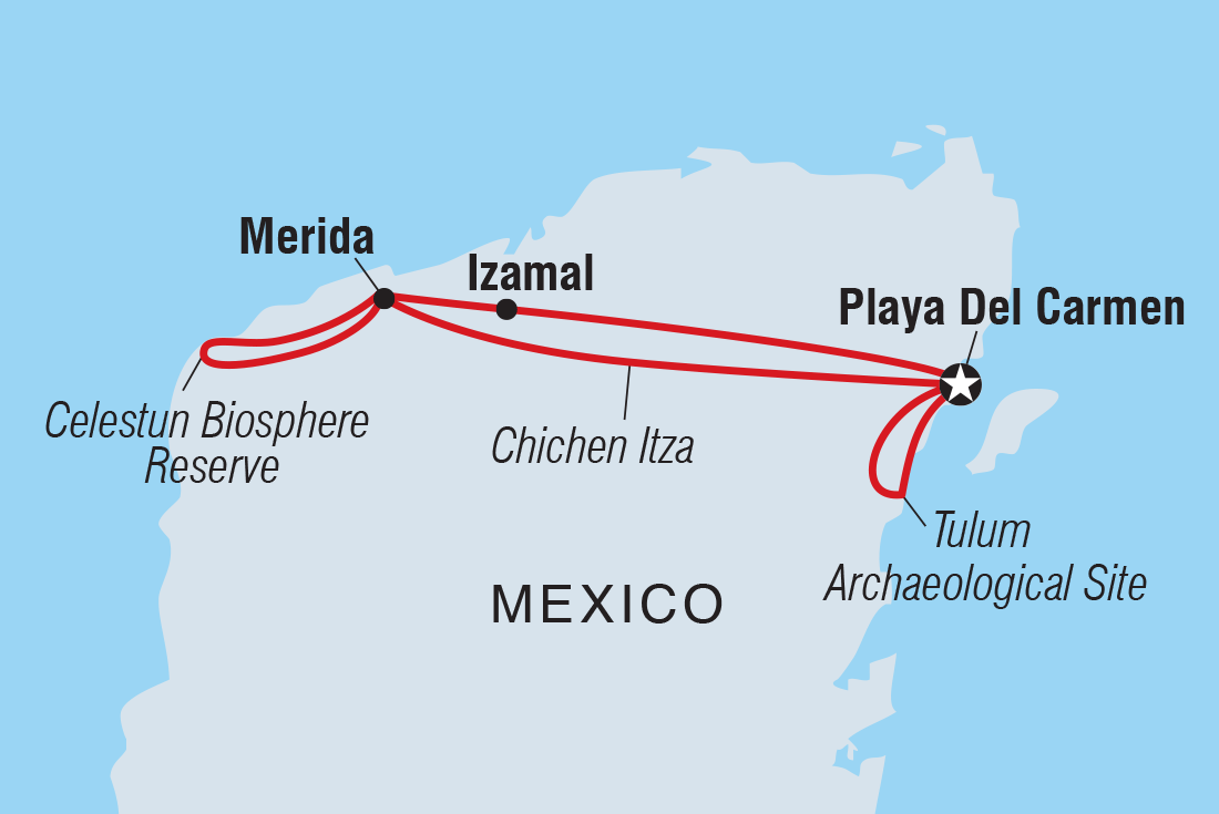 Map of Mexico Family Holiday including Mexico