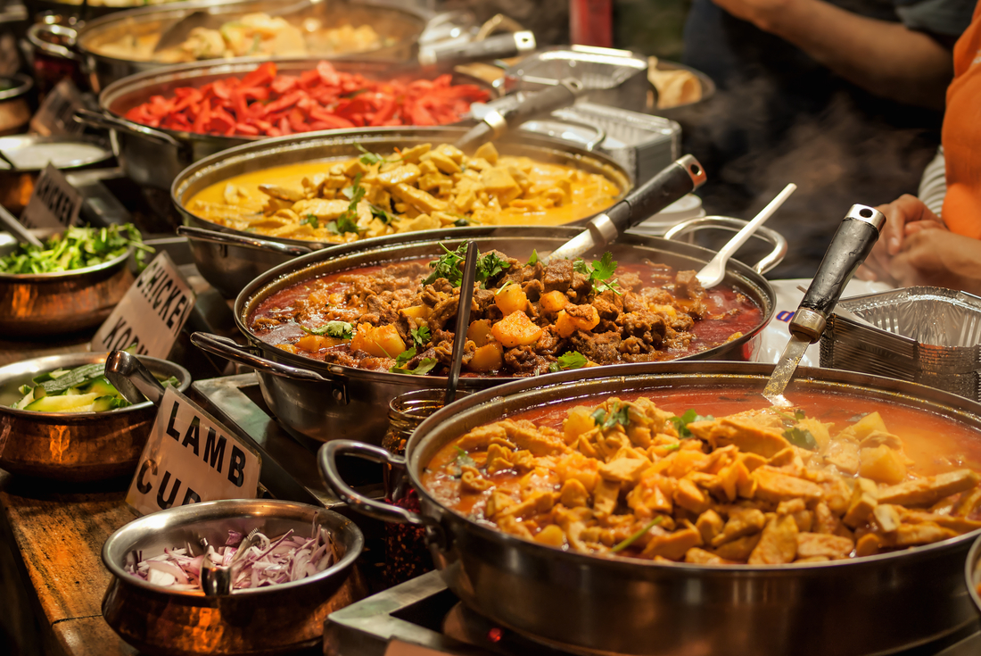 Traditional curries in India