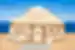 Traditionally styled yurt on the shore of Issyk-Kul Lake in northern Kyrgyzstan